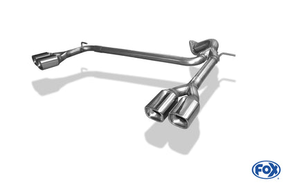 FOX Hyundai Santa Fé 4x4 - DM Endrohrsystem rechts/links - 2x88x79 Typ 71 rechts/links
