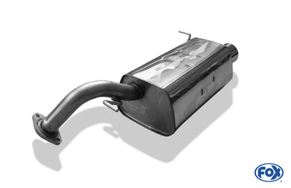 FOX Hyundai Getz - 3/5 türer Endschalldämpfer - 1x90 Typ 13