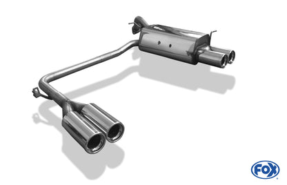 FOX Hyundai Getz - 3/5 türer Endschalldämpfer Ausgang rechts/links - 2x80 Typ 13 rechts/links