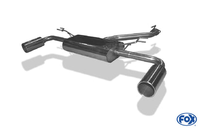 FOX Hyundai i30 Turbo Endschalldämpfer quer Ausgang rechts/links - 1x100 Typ 12 rechts/links