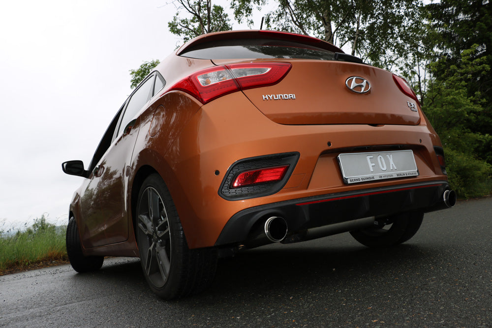 FOX Hyundai i30 Turbo Endschalldämpfer quer Ausgang rechts/links - 1x100 Typ 27 rechts/links