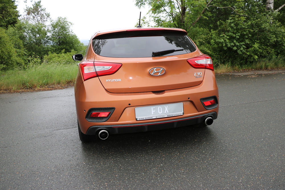 FOX Hyundai i30 Turbo Endschalldämpfer quer Ausgang rechts/links - 1x100 Typ 27 rechts/links