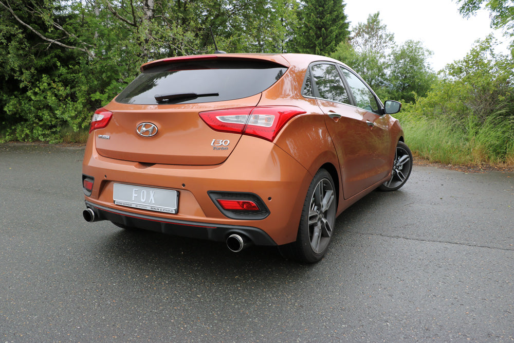 FOX Hyundai i30 Turbo Endschalldämpfer quer Ausgang rechts/links - 1x100 Typ 27 rechts/links