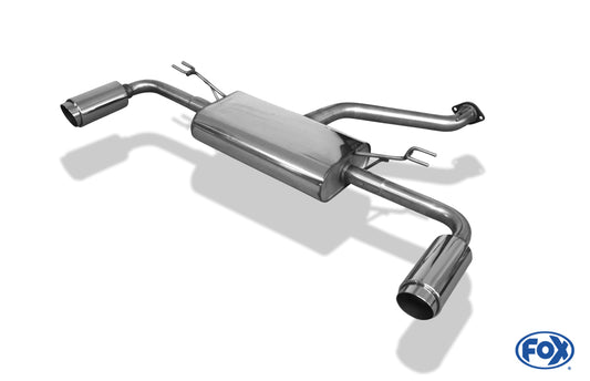 FOX Hyundai i30 Turbo Endschalldämpfer quer Ausgang rechts/links - 1x100 Typ 27 rechts/links