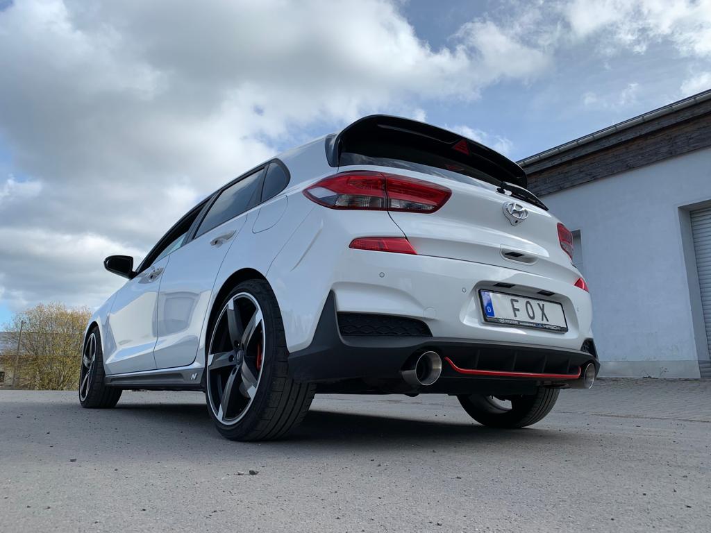 FOX Hyundai i30N Performance + Fastback Endrohre passend auf den originalen Endschalldämpfer - 1x114 Typ 25 rechts/links