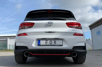 FOX Hyundai i30N Performance + Fastback Endrohre passend auf den originalen Endschalldämpfer - 1x114 Typ 25 rechts/links
