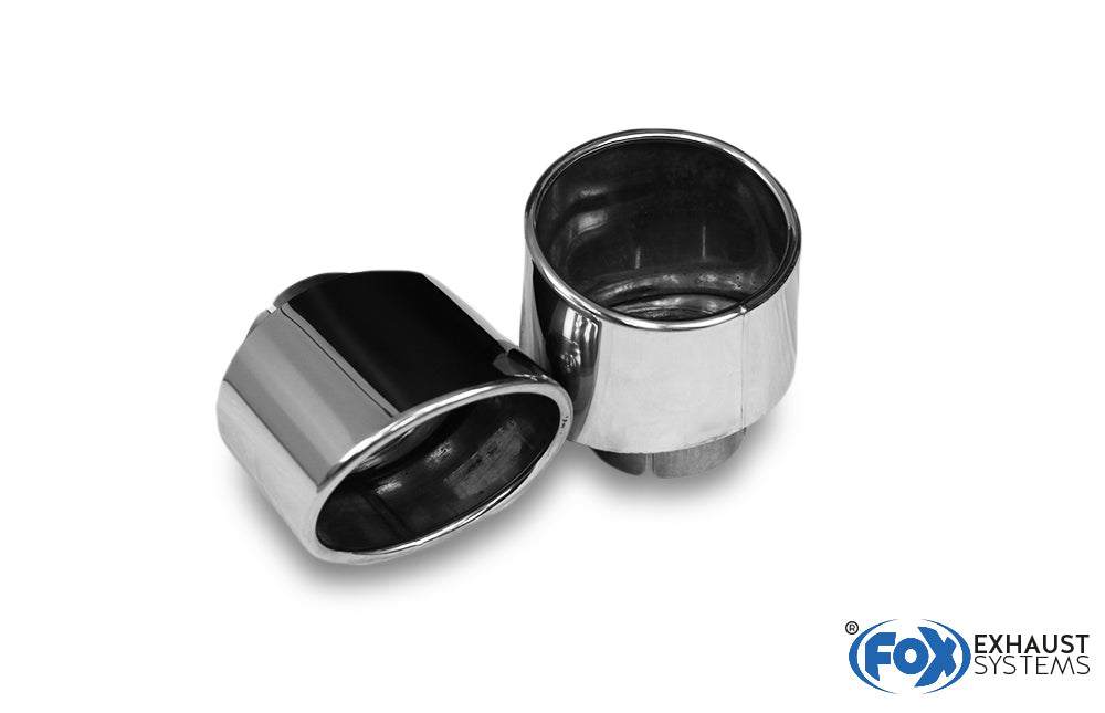 FOX Hyundai i30N Performance + Fastback Endrohre passend auf den originalen Endschalldämpfer - 129x106 Typ 32 rechts/links