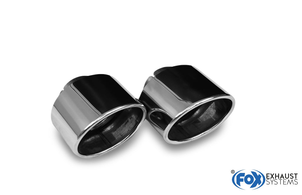 FOX Hyundai i30N Performance + Fastback Endrohre passend auf den originalen Endschalldämpfer - 129x106 Typ 32 rechts/links