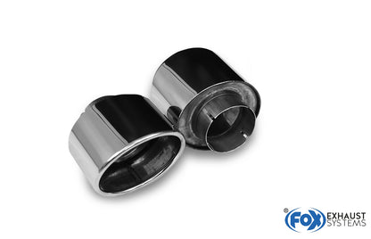 FOX Hyundai i30N Performance + Fastback Endrohre passend auf den originalen Endschalldämpfer - 129x106 Typ 32 rechts/links