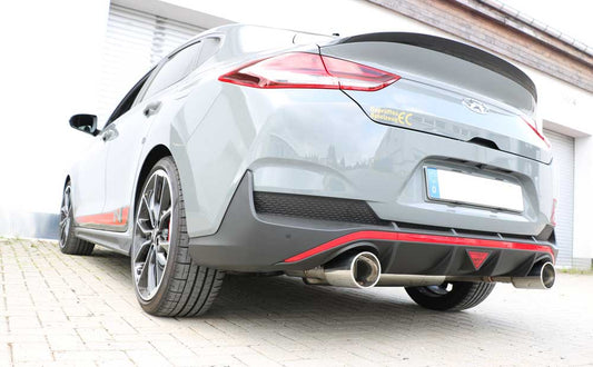 FOX Hyundai i30N Performance Fastback Endschalldämpfer quer Ausgang rechts/links mit Abgasklappe - 1x114 Typ 12 rechts/links