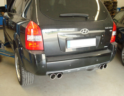 FOX Hyundai Tucson Allrad 2,7l - JM Endschalldämpfer quer Ausgang rechts/links - 2x90 Typ 12 rechts/links