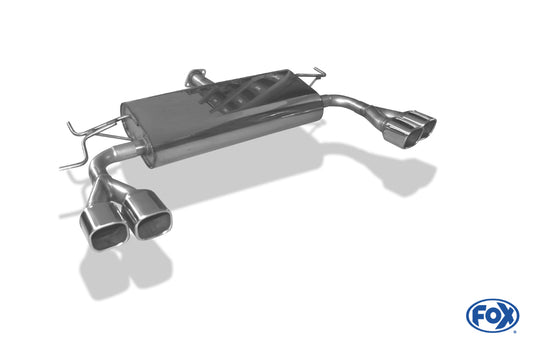 FOX Hyundai Tucson Allrad 2,7l - JM Endschalldämpfer quer Ausgang rechts/links - 2x88x79 Typ 70 rechts/links