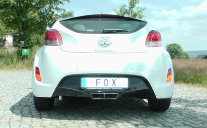 FOX Hyundai Veloster Endschalldämpfer mit Ausgang in den originalen Endrohren