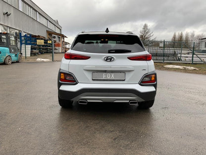 FOX Hyundai Kona 4WD - Endrohre in der Stoßstange Endschalldämpfer Ausgang rechts/links - 145x65 Typ 59 rechts/links