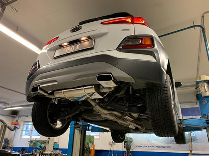 FOX Hyundai Kona 4WD - Endrohre in der Stoßstange Endschalldämpfer Ausgang rechts/links - 145x65 Typ 59 rechts/links