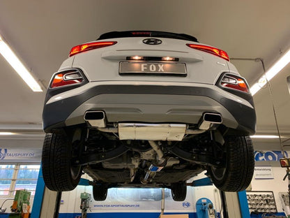 FOX Hyundai Kona 4WD - Endrohre in der Stoßstange Endschalldämpfer Ausgang rechts/links - 145x65 Typ 59 rechts/links