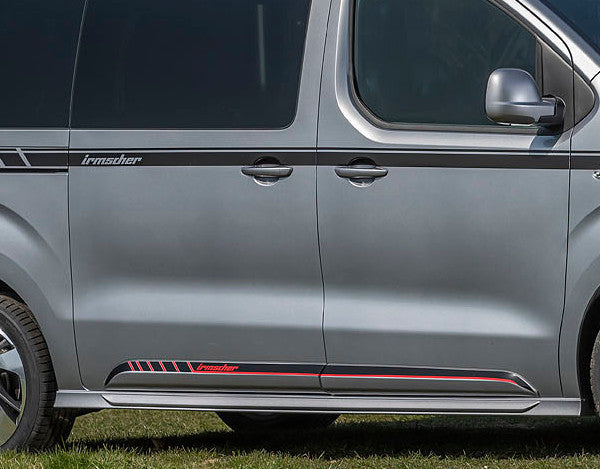 Irmscher Vivaro is3 „Black Phantom“ für Fzg. mit langem Radstand und Heckklappe mit öffnender Heckscheibe