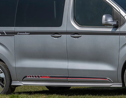 Irmscher Vivaro is3 „Black Phantom“ für Fzg. mit langem Radstand und Heckklappe mit öffnender Heckscheibe