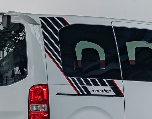 Irmscher Vivaro C Foliendekor Satz schwarz (weiße Flotte)