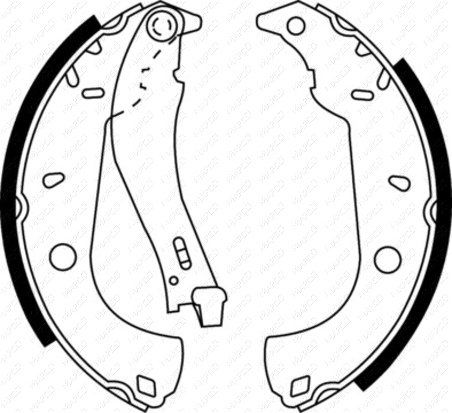 MAPCO Bremsbackensatz Hinterachse  8139