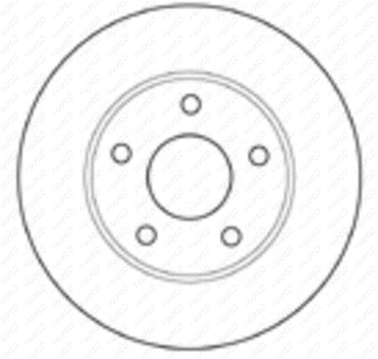 MAPCO Bremsscheibe Hinterachse  15724