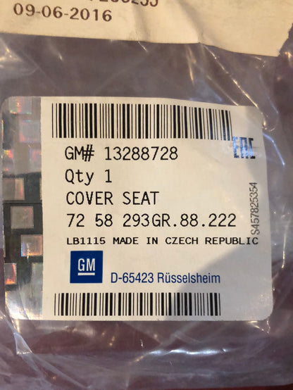 Original GM Opel Astra H 5-Türer Sitzbezug Rückenlehne vorne rechts Schwarz Neu