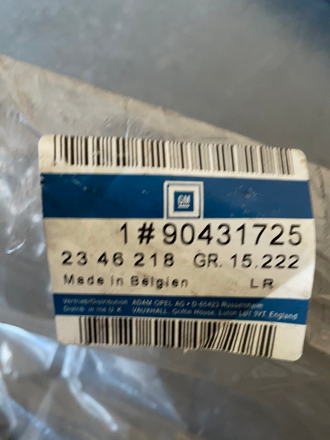 Original GM Opel Omega B Abdeckung Öffnung Kofferraum Neu