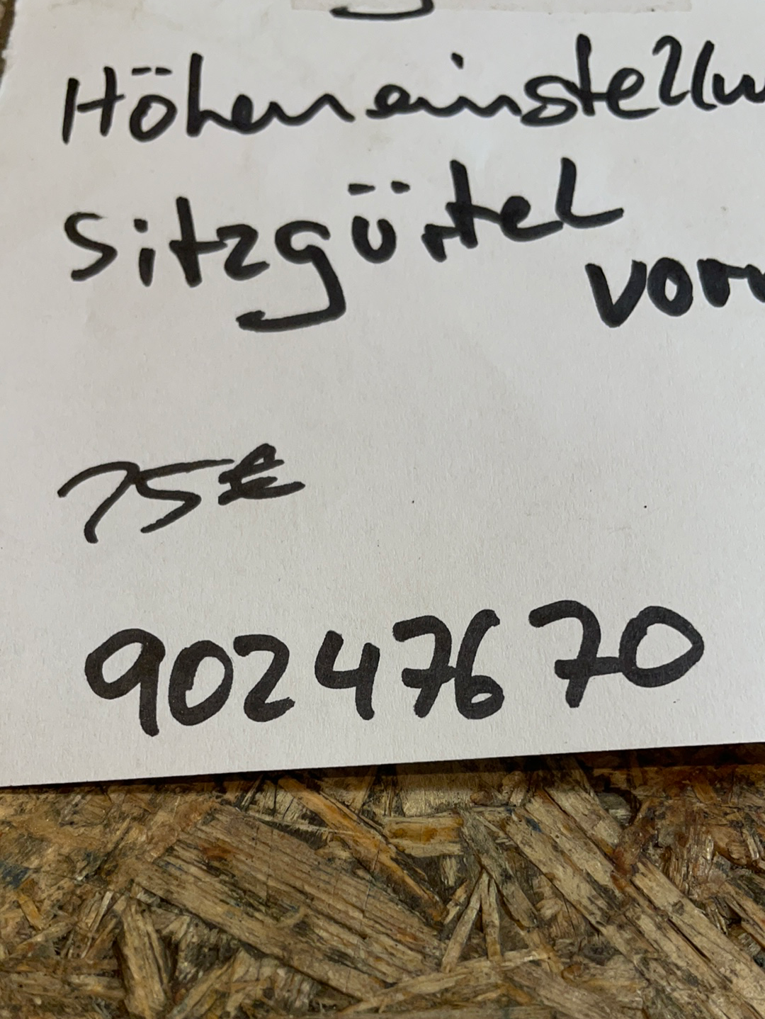 Original GM Opel Omega A Höheneinstellung Sitzgürtel vorne Neu