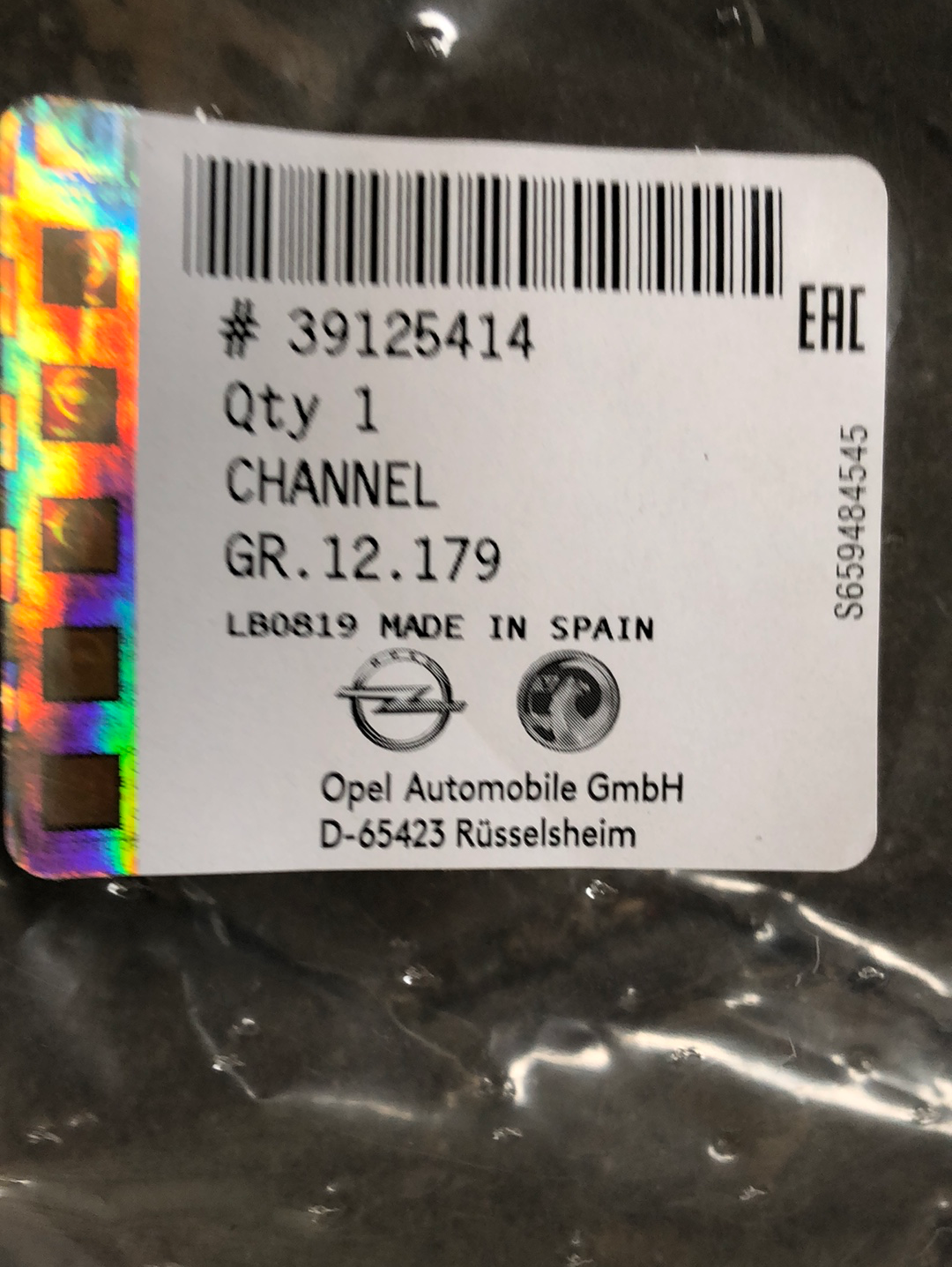 Original GM Chevrolet Abdichtung Fensterführung Neu