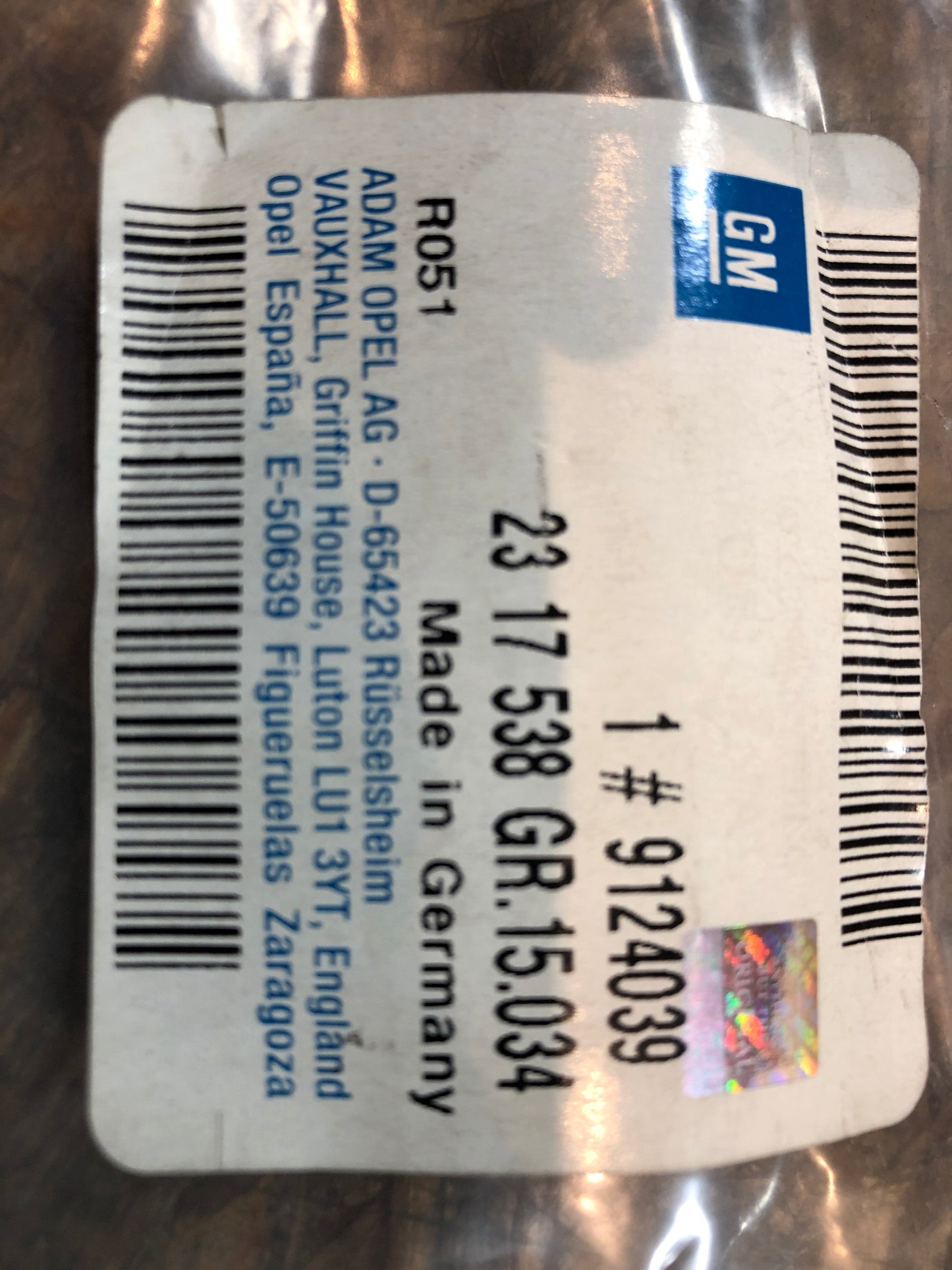 Original GM Opel Astra G Zafira A Blende Führungsschiene Sitz rechts Neu