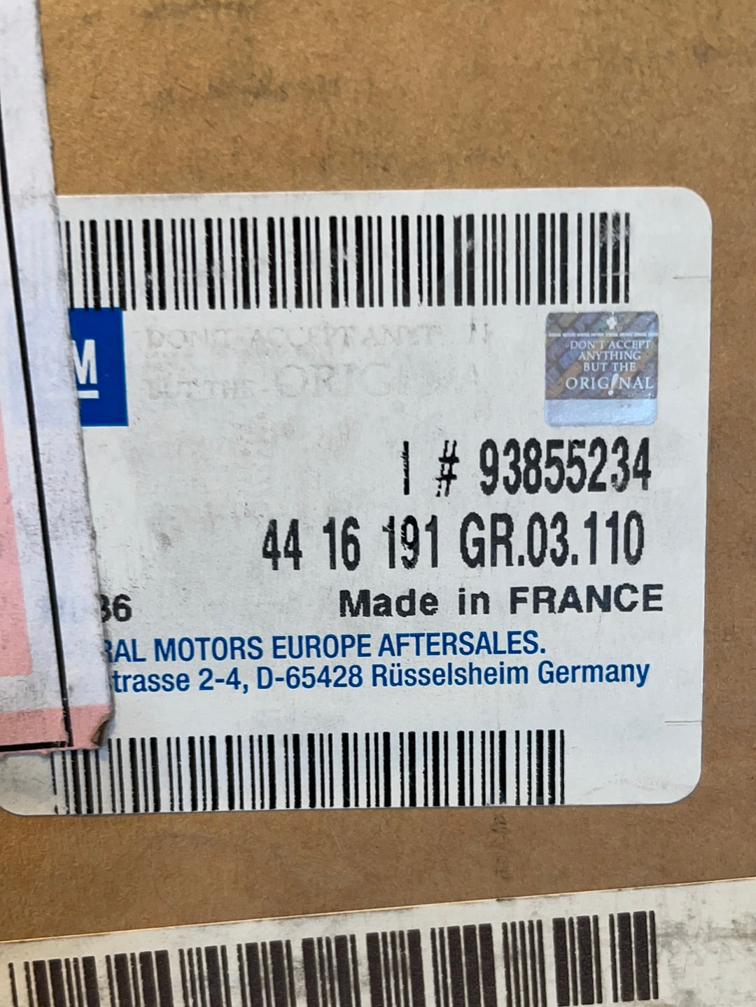 Original GM Opel Movano Vivaro Kraftstofffiltergehäuse Neu