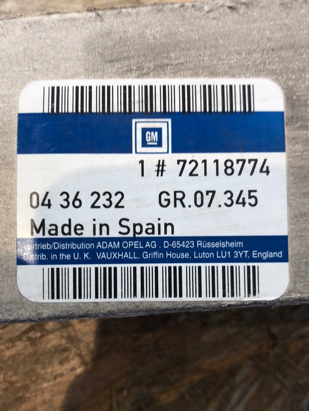 Original GM Opel Vectra B Stoßdämpfer Neu
