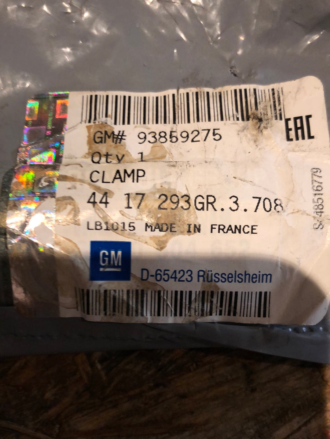 Original GM Opel Vivaro A Renault Trafic Verbindungsstück Schlauch 50mm Neu