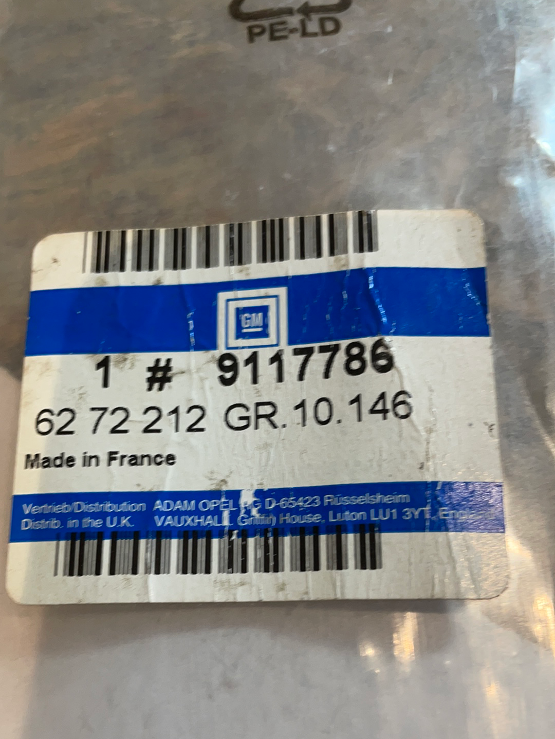 Original GM Opel Astra G Caravan Heckwischer Wischerblatt Neu