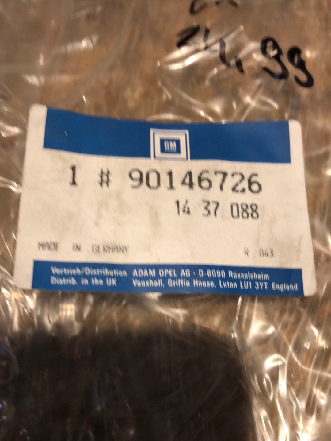 Original GM Opel Manta B Sonnenblende Weiß Gebraucht
