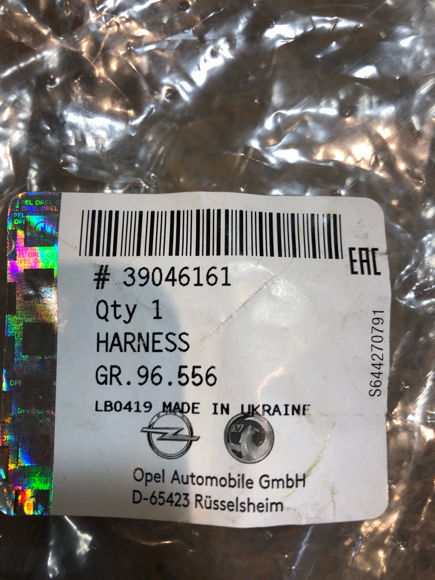 Original Zafira C Kabelsatz