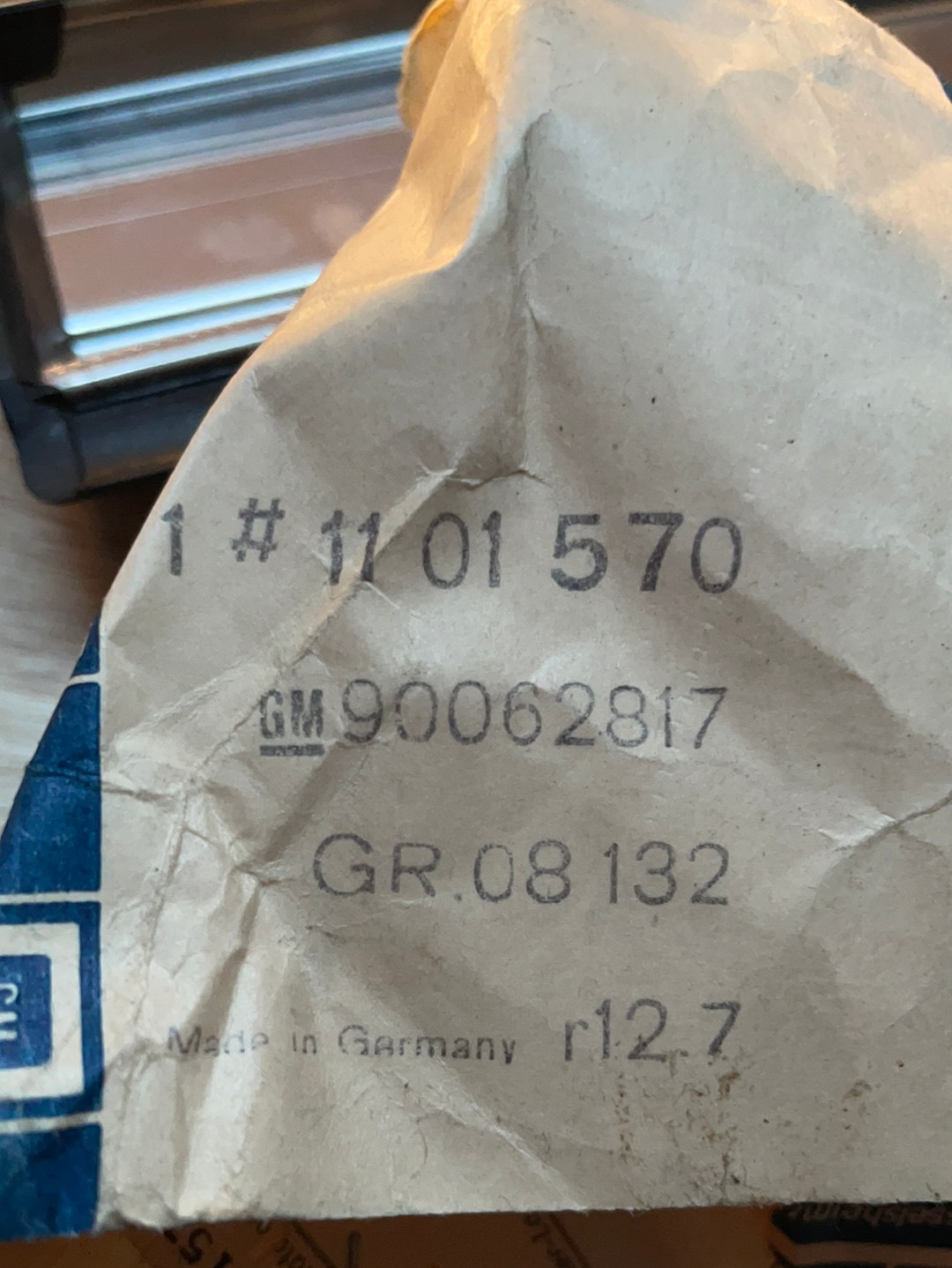 Original GM Opel Monza Senator A Zierleiste Kotflügel vorne links Neu