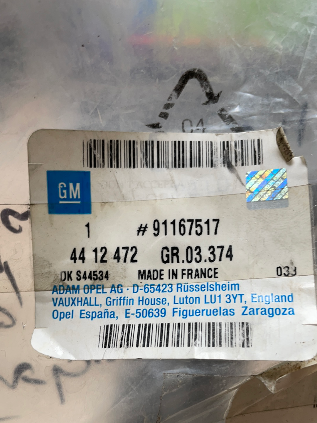 Original GM Opel Vivaro Traffic Primastar 1,9DTI Turboschlauch Neu