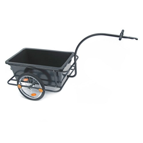 fahrradanhänger mit kunststoffwanne Fahrradanhänger, Transportanhänger 158 x 69 x 93 cm schwarz, mit Kunst – Oldtimer Thimm