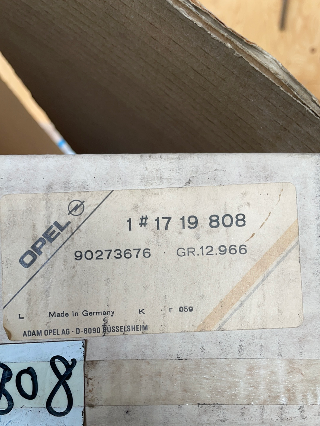 Original GM Opel Kadett E Sprint Heckschürze Stufenheck Neu
