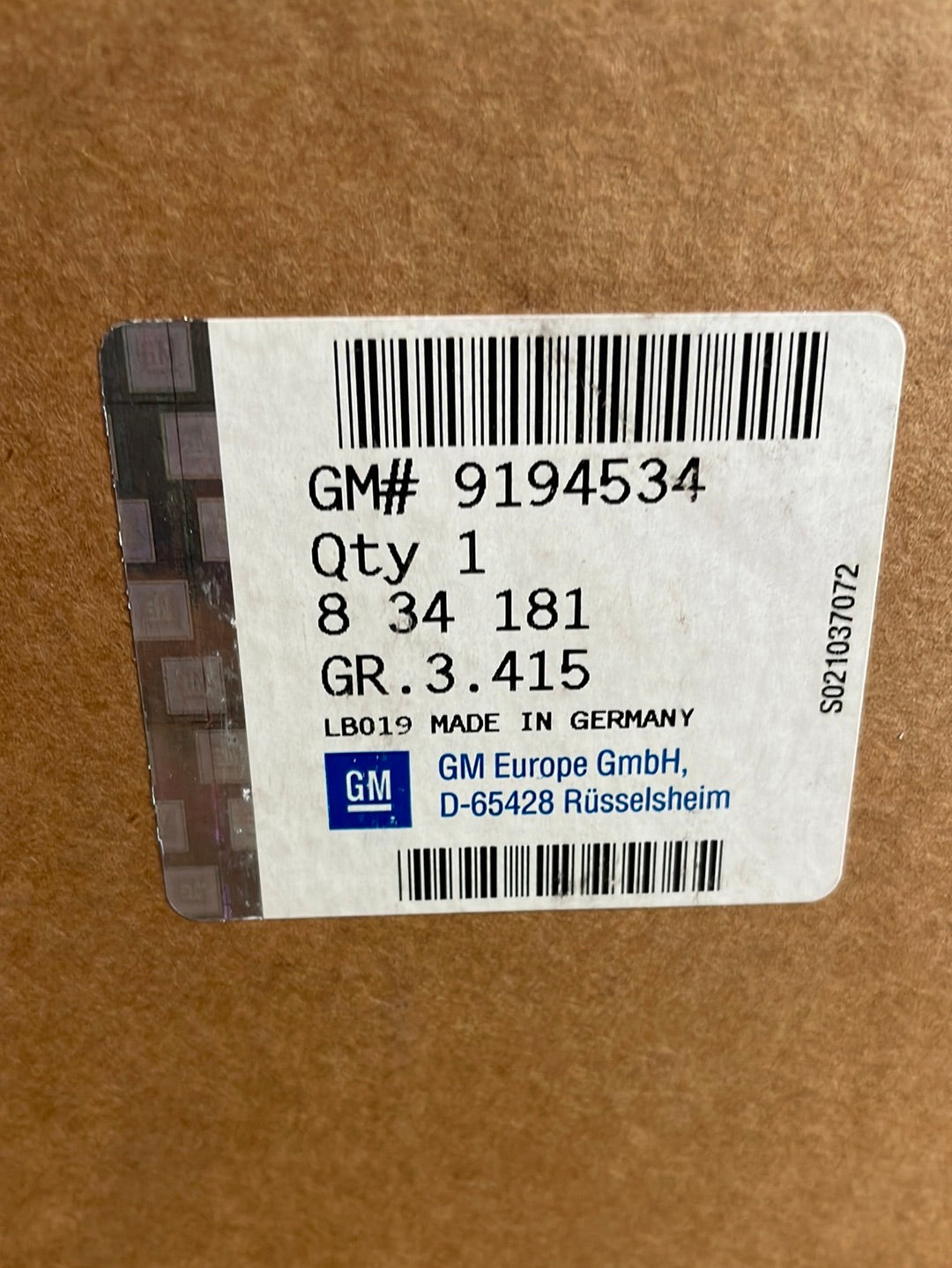 Original GM Opel Omega B V6 Resonanzsteuerung Luftansaugung Neu