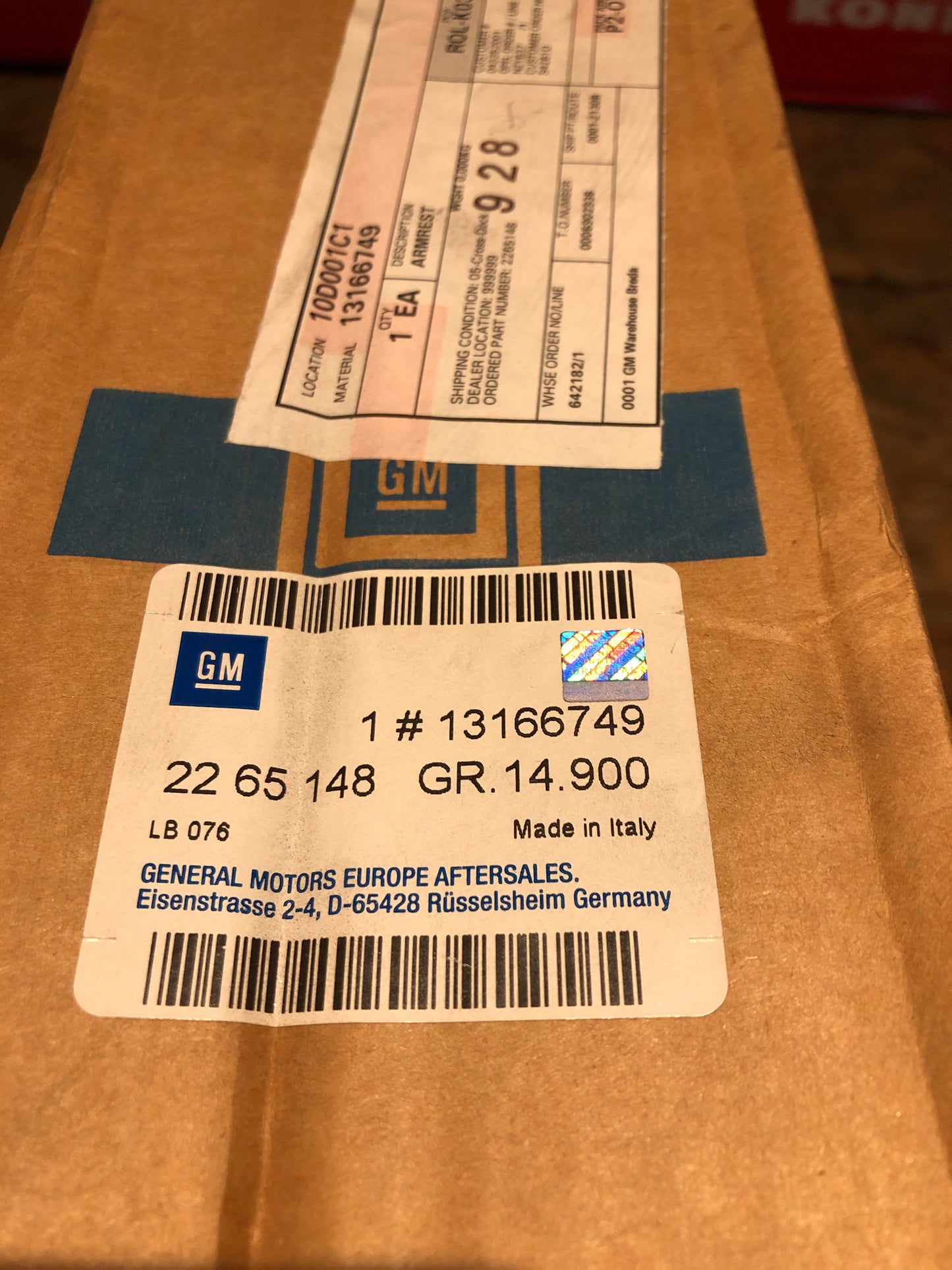 Original Opel Meriva A Zafira A Astra H Mittelarmlehne Leder Anthrazit Neu