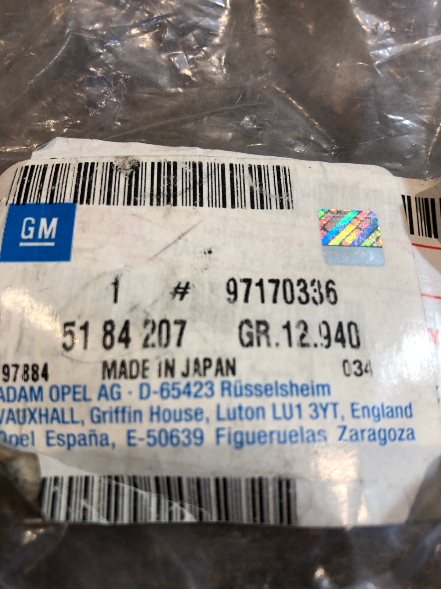 Original Opel Frontera B Ersatzradhalter Neu