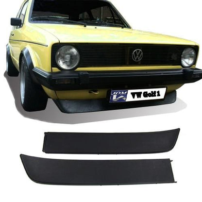 Frontspoilerlippe passend für VW Golf 1 Typ: 17 Bj. 1974-1983, VW Golf 1 Cabrio Typ: 155 Bj. bis -12/1989 (nicht für Karmann Cabrio!) , VW Jetta 1 Typ: 16 Bj. bis -02/1994, VW Caddy 1 Typ: 14 Bj: bis -07/1992