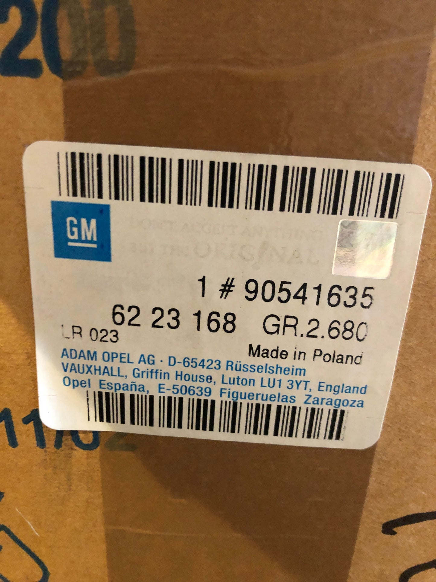 Original GM Opel Vectra B Bj. 96-02 Rücklicht rechts (Carello) Neu