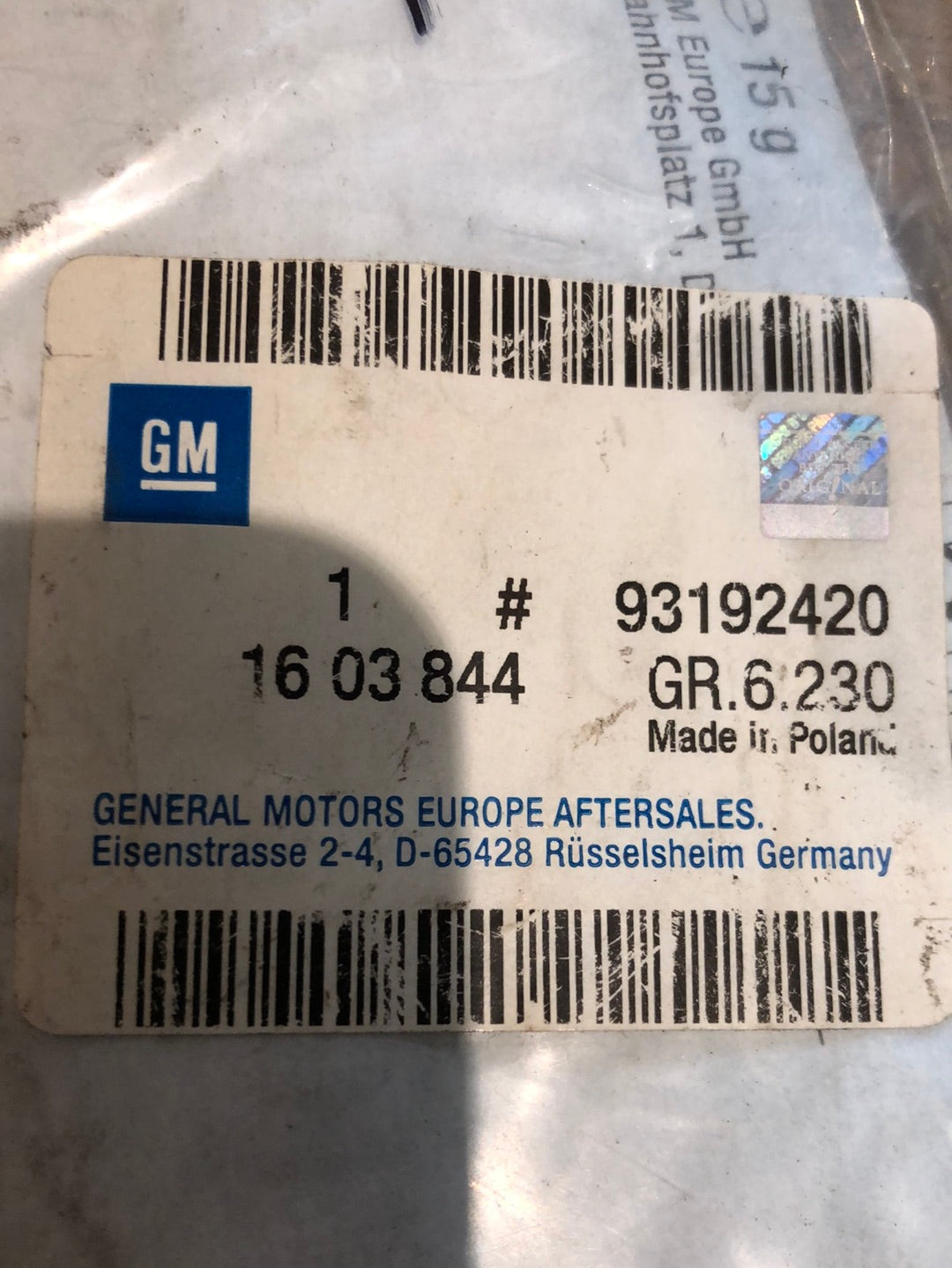 Original GM Opel Combo Corsa C Axialgelenk Spurstange Neu