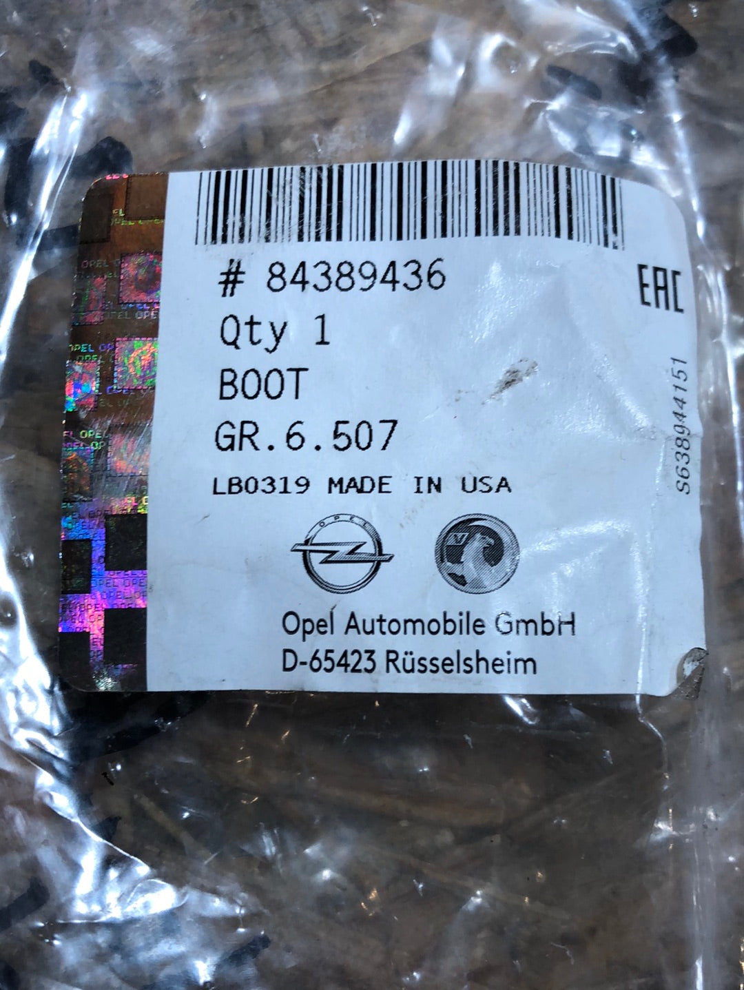 Original GM Buick LaCrosse Chevrolet Malibu Buick Regal Schlauch Neu