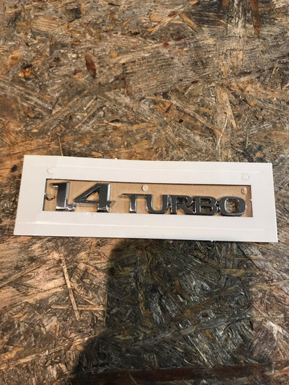 Original 1,4 Turbo Schriftzug Hecklappe NEU