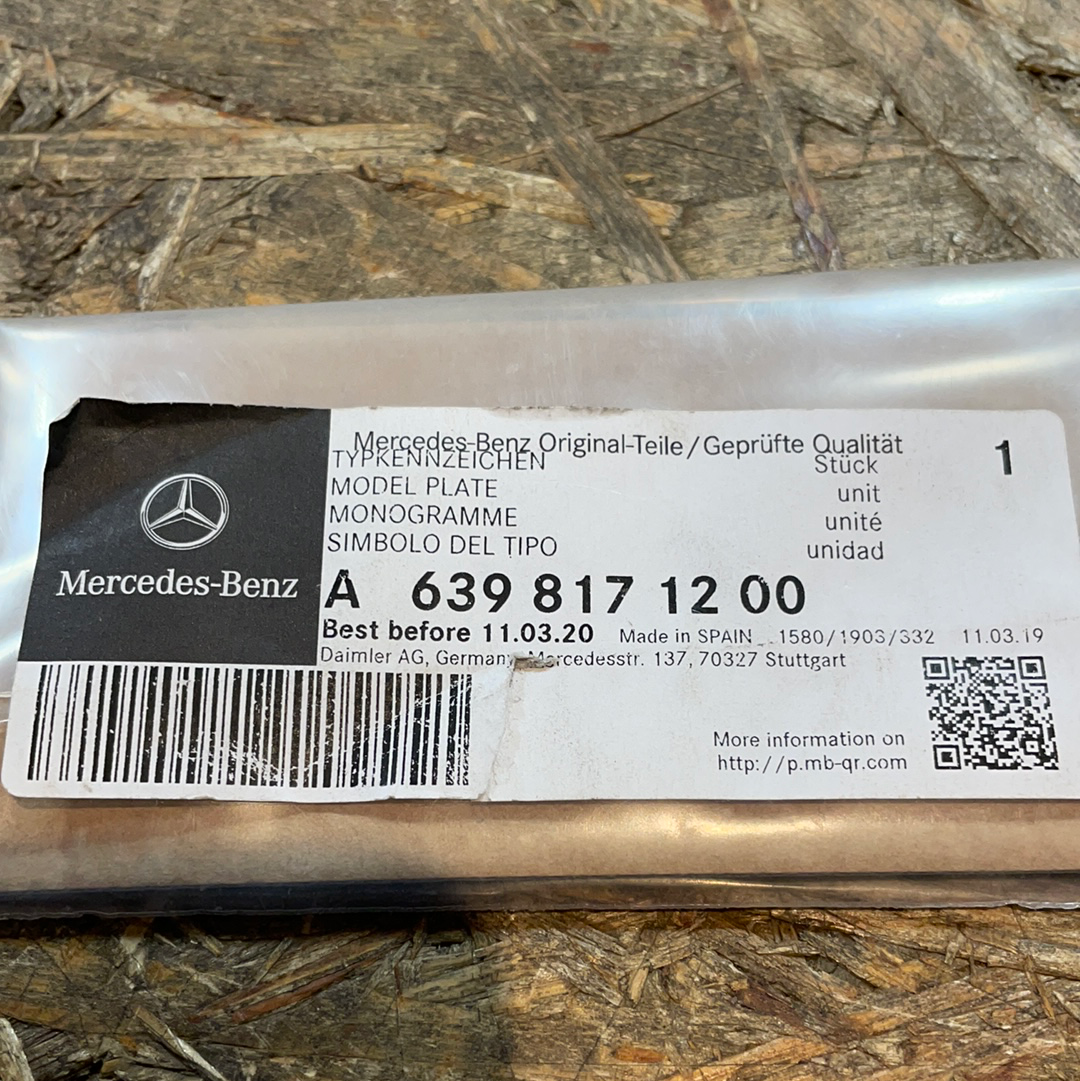 Original Mercedes-Benz Vito Sprinter V-Klasse „CDI“ Emblem Neu