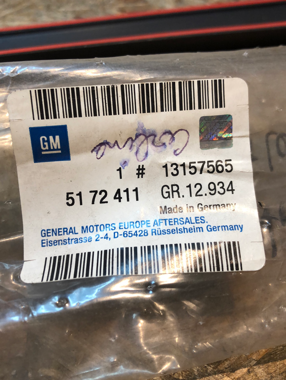 Original GM Opel Astra H Zierleiste B- Säule Neu